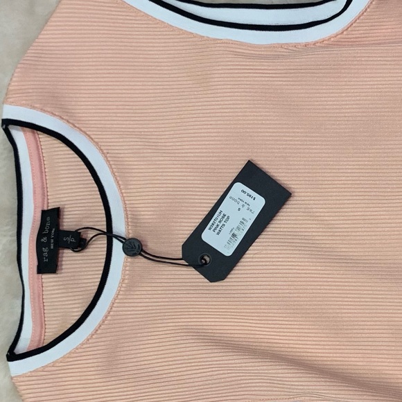 Rag and Bone Watt pink top - Picture 5 of 6